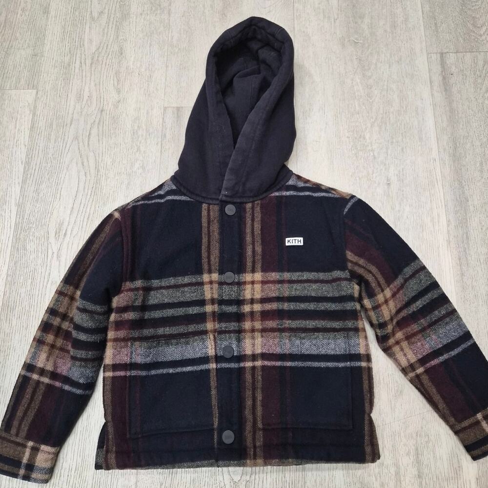 Kith Plaid Hooded Ginza Jacket Size 4/5